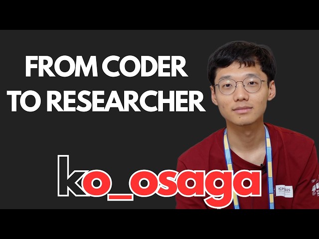 From Competitive Programming to Algorithm Research | Jaehyun Koo (ko_osaga)