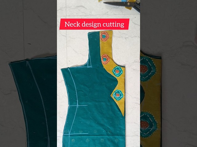 Neck design cutting #shorts #neckdesign #cuttingskills #shortvideo #youtubeshorts