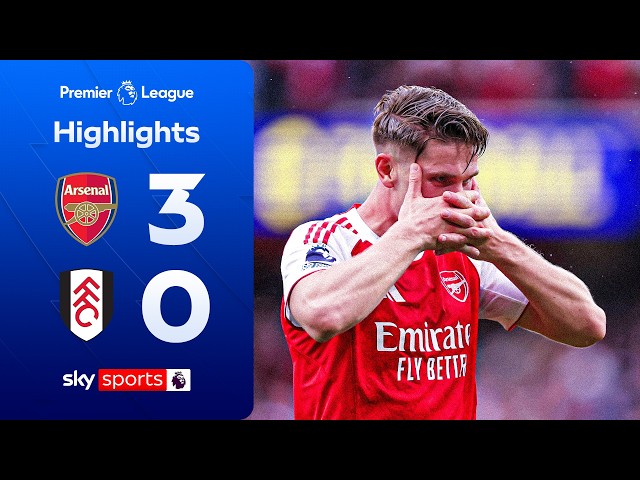 Gyokeres and Saka SHINE in PL title race! 🔥 | Arsenal 3-0 Fulham | Premier League Highlights