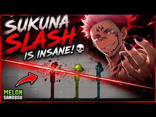 🔥 SUKUNA SLASH IS INSANE! 💀⚔️ | Melon Sandbox 