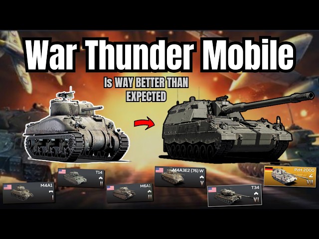I Tried War Thunder Mobile... Is It Actually BETTER Than War Thunder?! 😱