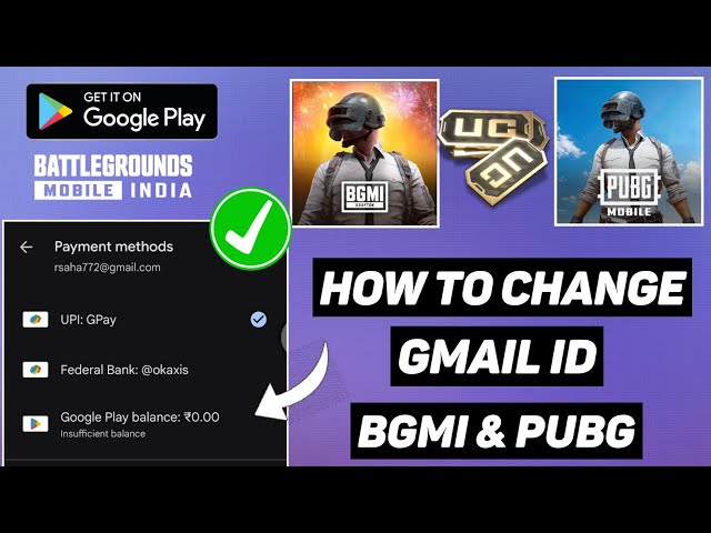 How To Change Google Play Store Account In BGMI I How To Change In App Purchase Settings Buy UC 2026