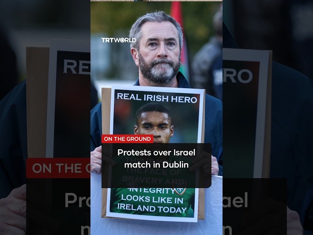 Protests against Israel matches ahead of Ireland v Austria