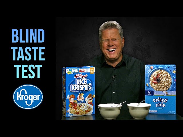 Blind Taste Test - Name Brand vs. Kroger Store Brand