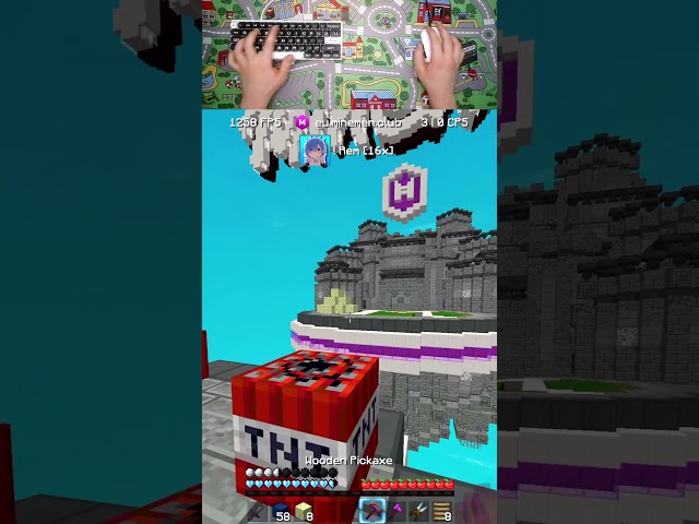 NO BED DESTROYED ?!? #shorts #viral #gaming #minecraft #minemenclub #pvp #fireballfight