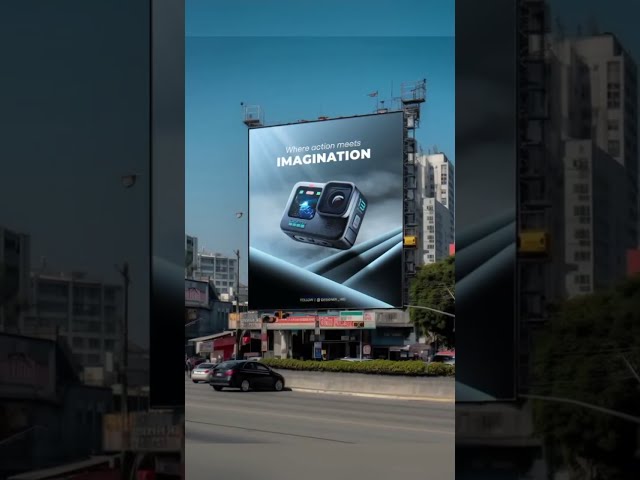 How to Design an Action Camera Commercial Poster in Photoshop | Tech Graphic Design
