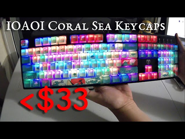 Unboxing EP7: IOAOI Coral Sea Keycaps on PICTEK KB, is it good for $32?