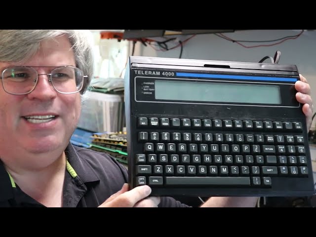 Teleram T-4000 Vintage Computer -- The Tandy Model 100 Killer?