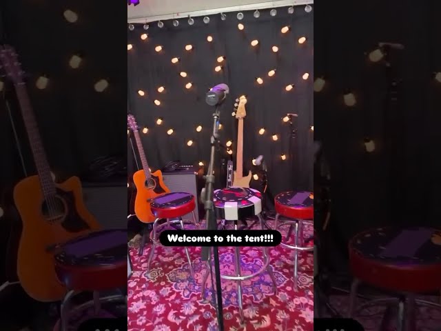 Inside KUTX’s tent-turned-studio at ACL Fest!