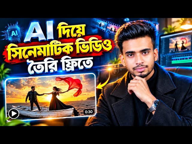 নিজের ফেস দিয়ে AI Cinematic Video বানান! 😱 | AI Video Generator