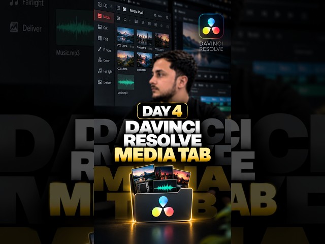 Import Footage in DaVinci Resolve Media Pool #davinciresolve #editingtutorial