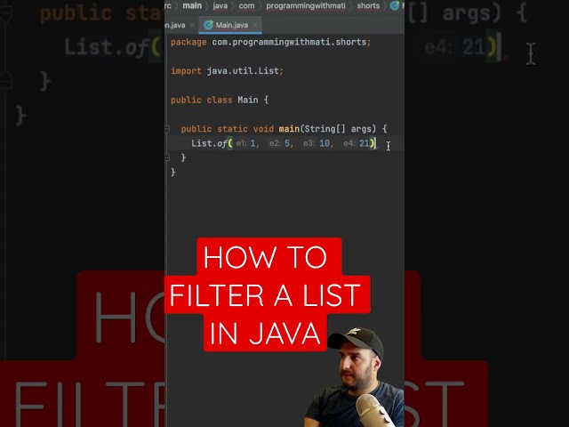 EASY way to filter a List in #Java
