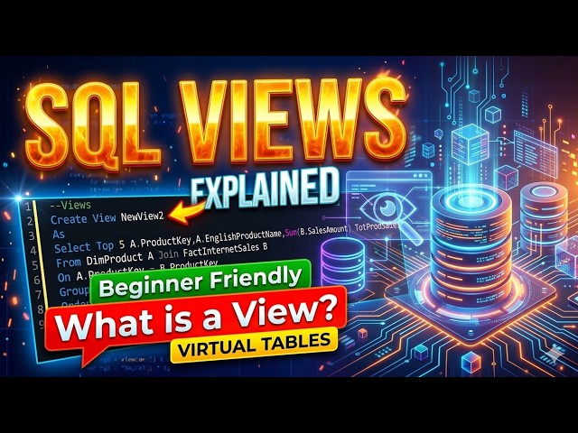 SQL Views Explained Simply: What They Are & How to Create Them