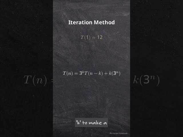 How to Solve Recurrence with Iteration
