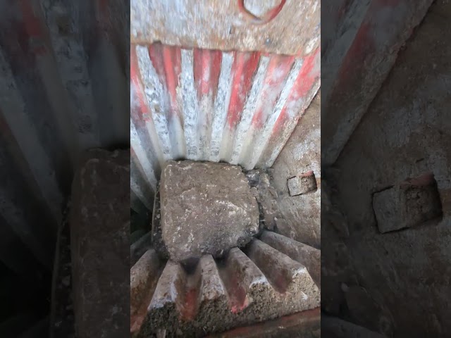 Hungry Rock Crusher. #gravel #jawcrusher  #machine