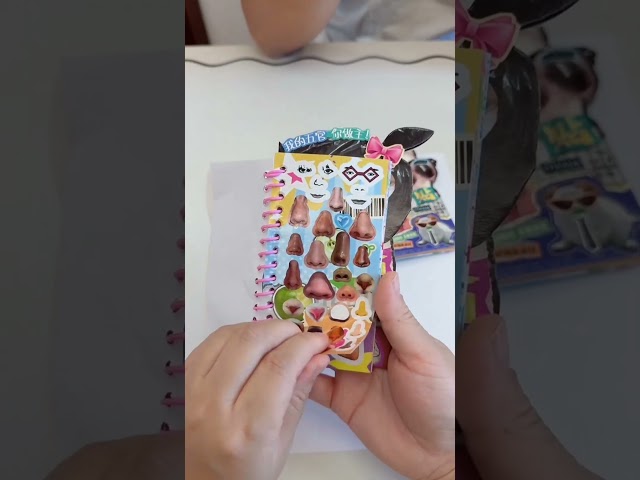 Look Pooja, I will give my penguin small eyes. Look Sonu, I will give my penguin big eyes.#short