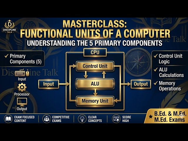 Functional Units of a Computer | Input, CPU, Memory & Output