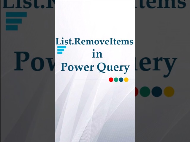 Power Query Hack: Remove Items From Your List Instantly!