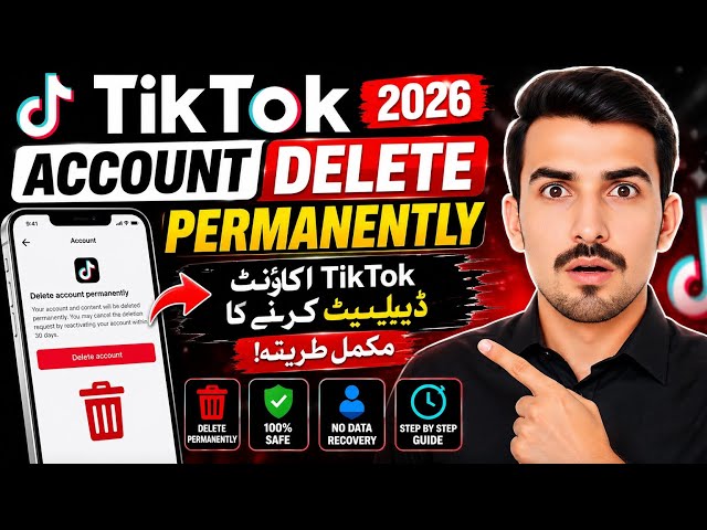 🔥How To Delete TikTok Account Permanently 2026 | How to Delete Your TikTok ID Account