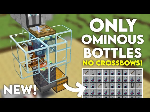 OMINOUS BOTTLE Farm TUTORIAL in Minecraft Bedrock MCPE 1.26+/26.4+!