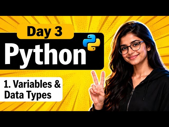 Variables And Data Types || Python Tutorial Day #4 #python 