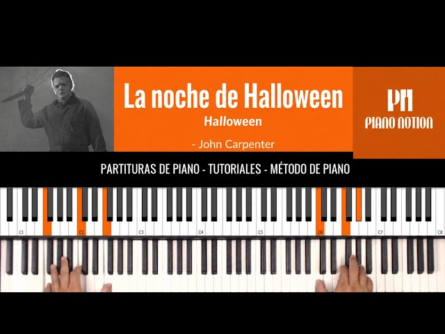 La noche de Halloween - Canción principal (Partitura - Partituras - Piano - Cover - Tutorial)