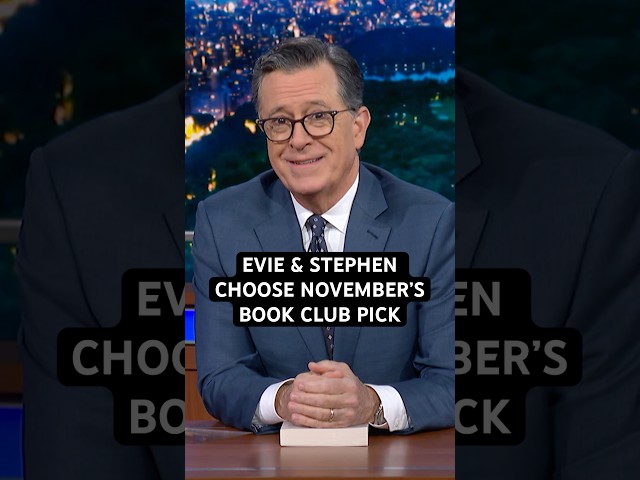 One of Stephen & Evie’s favorites: “This Is Happiness” by Niall Williams #colbert #LateShowBookClub