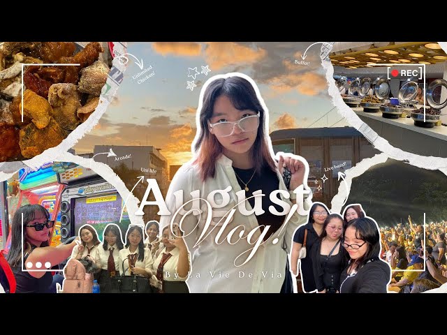 ꕥAugust Vlog|| 11: City life, Uni life, Cinema, Café, Buffet, Night Market, Live Band and more 🏫☕️🎸✨