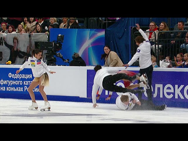 "We'll go to the emergency room for an X-ray." The collision of V. Kaganovskaya and M. Nekrasov w...