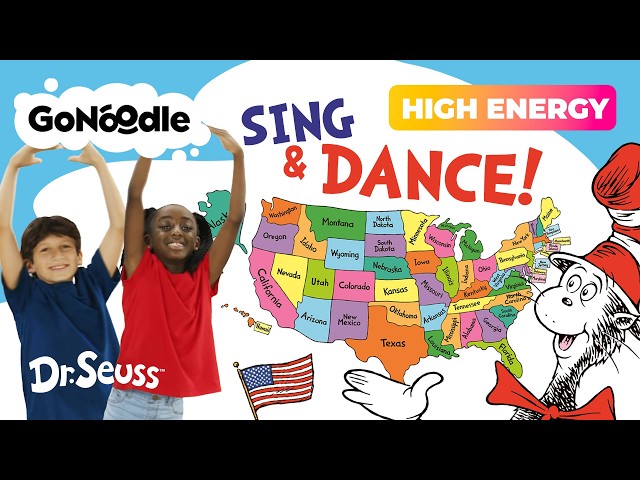 Sing and Dance the 50 United States! | Movement and Learning For Kids | GoNoodle