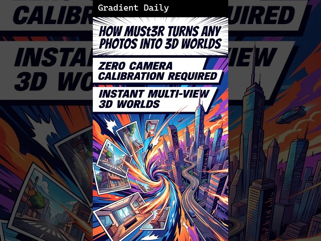 How MUSt3R Turns Any Photos Into 3D Worlds — in 60 seconds #Shorts