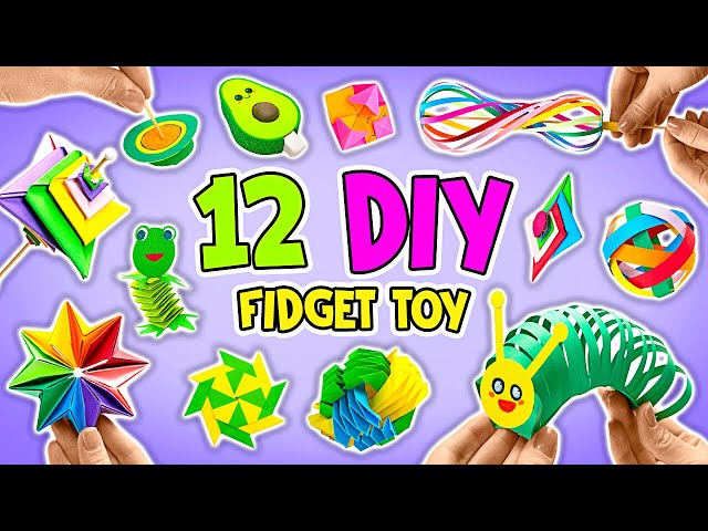 Let’s Make 12 MOST VIRAL Paper Fidget Toy Crafts || EASY TUTORIAL🤩
