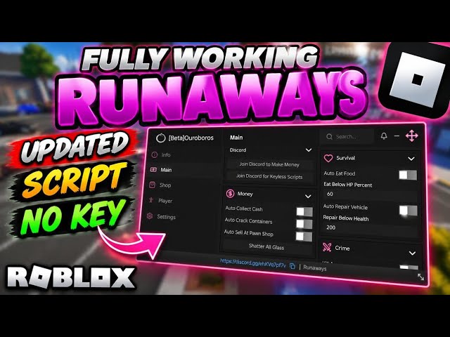 [UPDATED] Runaways Roblox Script (NO KEY) | Collect, Loot, Infinite Ammo & More 