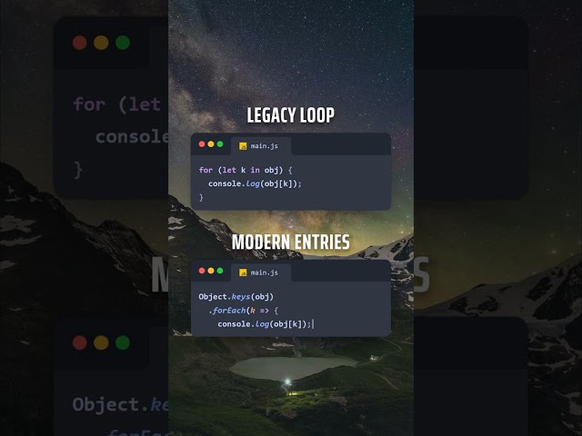 Is your JavaScript code outdated? See the better way to iterate objects #JavaScript #Coding #WebDev