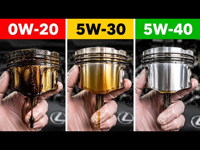 We Tested 0W-20, 5W-30, & 5W-40 In A Lexus Engine | The Winner Was OBVIOUS!