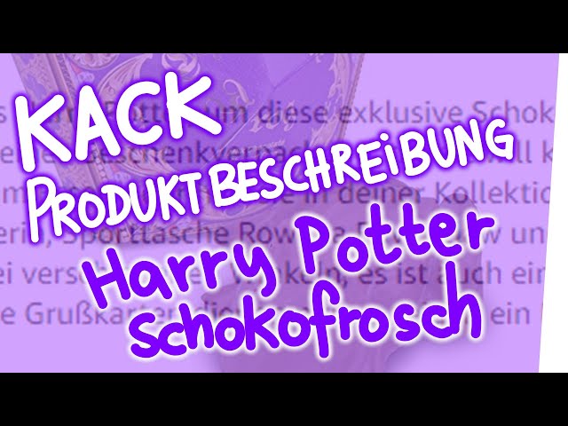 Kack Produktbeschreibung - Harry Potter Schokofrosch