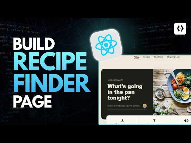 Build a Recipe Finder Page | ReactJS Project for Beginners