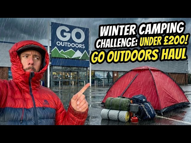 Taking on Sub Zero Temperatures and Heavy Rain | Winter Camping Challenge for Under £200!