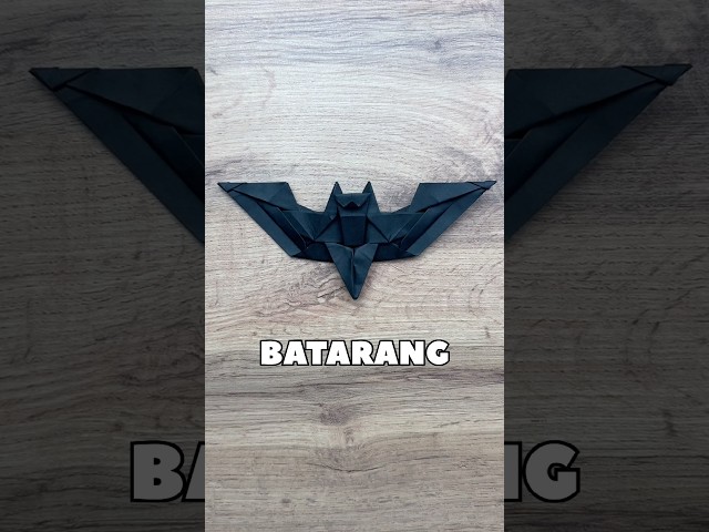 EASY ORIGAMI BATARANG BATMAN SHURIKEN TUTORIAL | HOW TO MAKE BATMAN WEAPON PAPER CRAFT STEP BY STEP