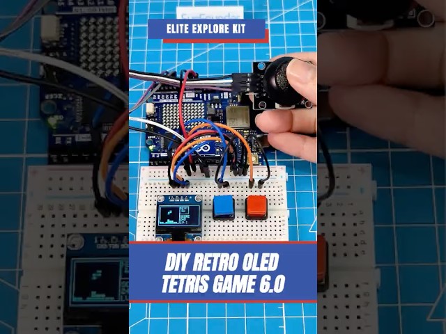 Play Tetris on a Tiny OLED with Arduino!#arduino  #arduinoproject  #tetris