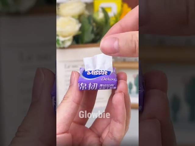 How to Make a Working Mini Tissue Pack! ✂️🤧 #shorts