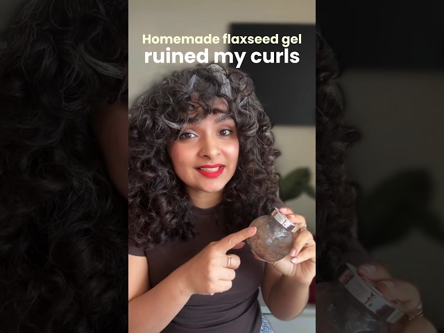 DIY flaxseed gel is ruining your hair 🫣