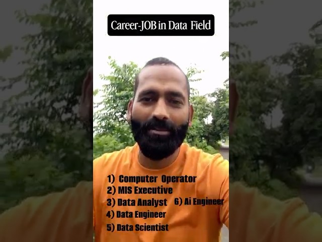 Career- Job in Data field !!