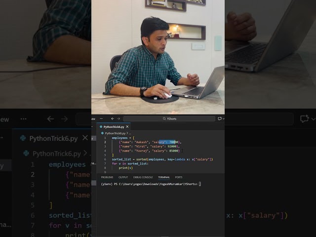 Python Trick: Sort Any List of Dictionaries Using Lambda (1 Line!)