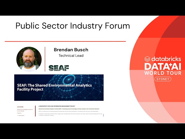 Shared environmental analytics facility project on Databricks DAIWT AU 2026