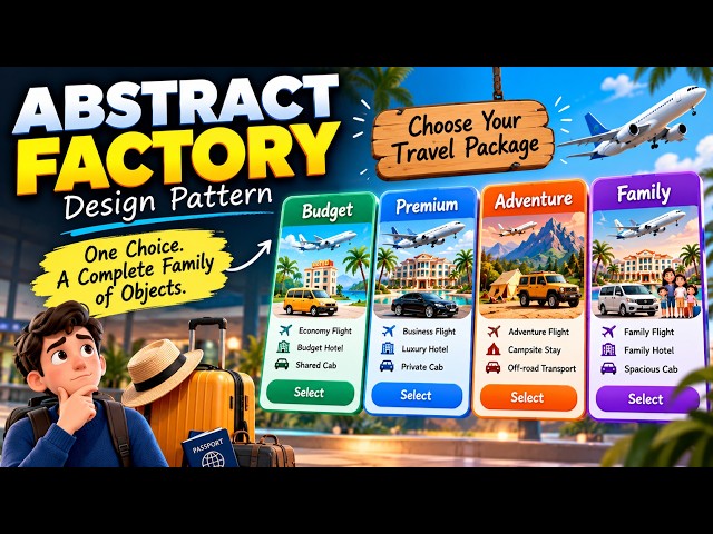 Abstract Factory Pattern Explained in 10 Minutes! ✈️