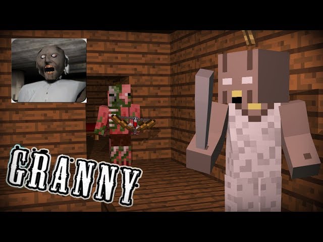GRANNY HORROR GAME CHALLENGE - Horror Minecraft Animation