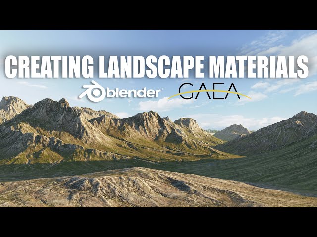 How to Create Landscapes GAEA - BLENDER