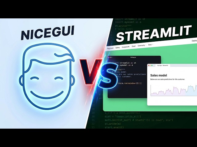 NiceGUI vs Streamlit - The Faster Way to Build Python UIs