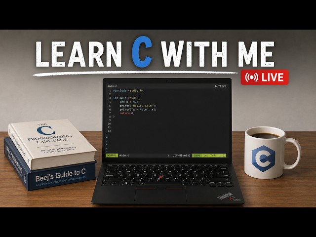 Learn C With Me #09 — File I/O, Part One | Live
